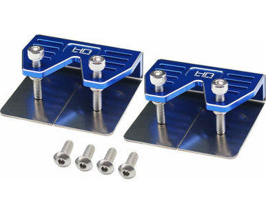 Hot Racing Aluminum Double Trim Tab Adjusters (2) - Spartan SR