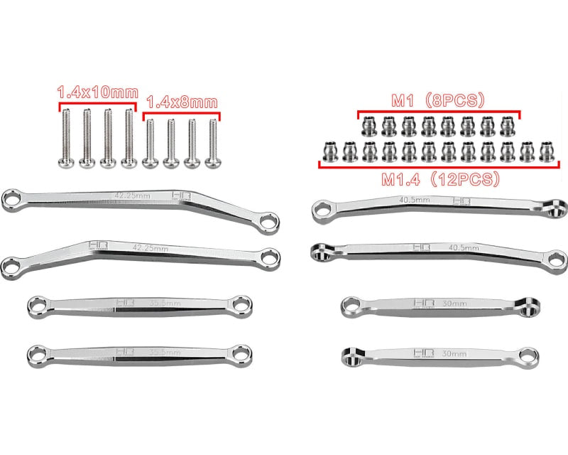 Hot Racing No Flex upgrade T6 Link set SCX30