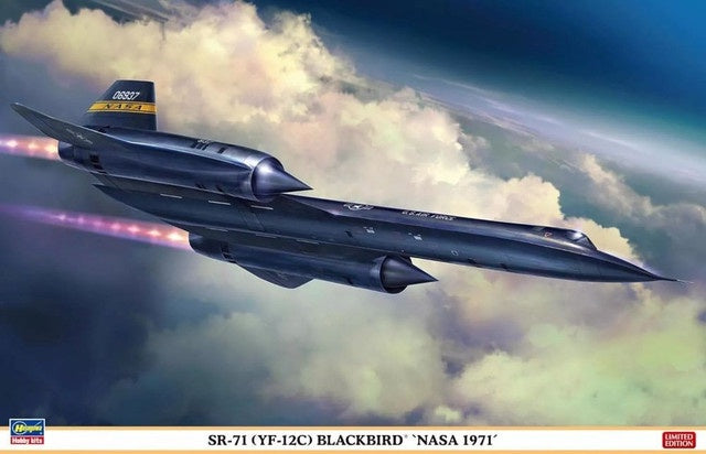 SR-71 (YF-12C) Blackbird NASA 1971 Aircraft (Ltd Edition) 1/72 Hasegawa