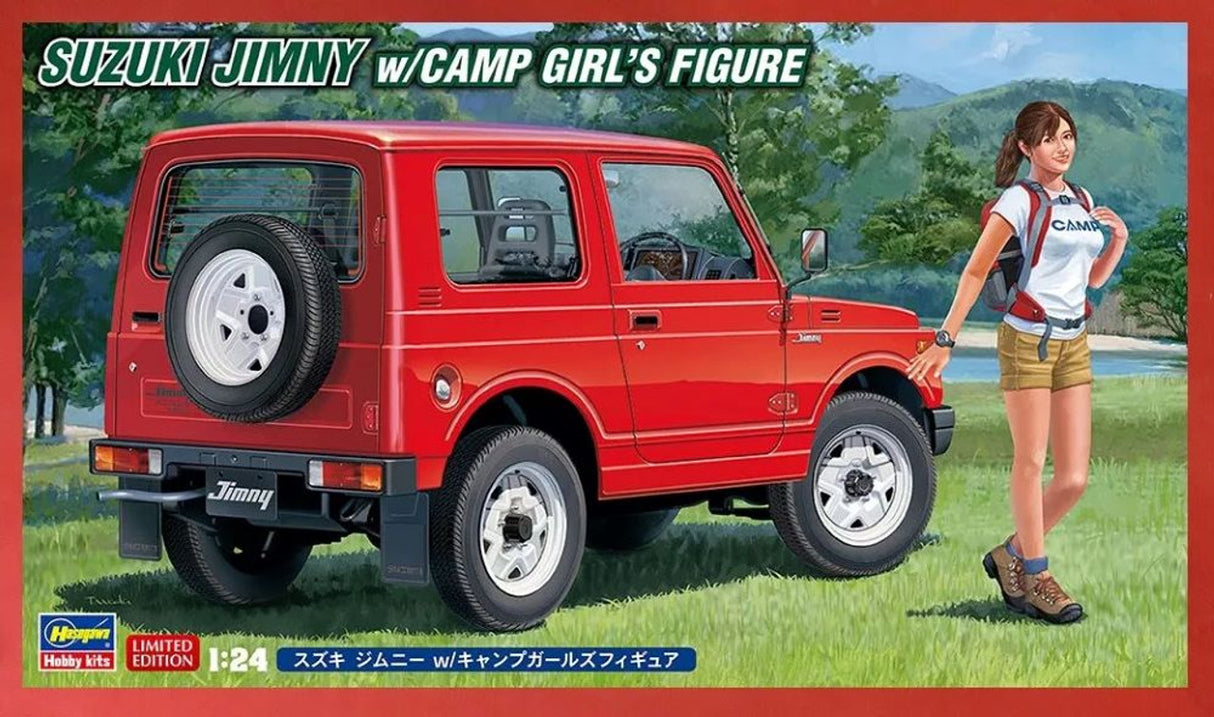 Suzuki Jimny w/Camp Girl Figure (Ltd Edition) 1/24 Hasegawa