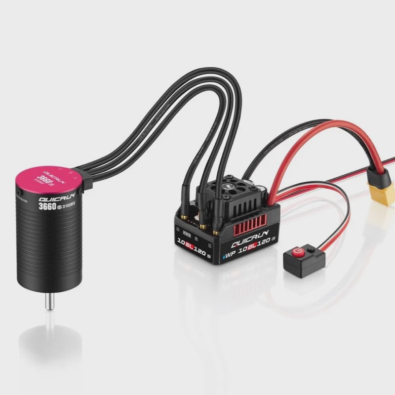 Hobbywing QUICRUN WP 10BL120 G2 Combo (Sensorless) - ESC + 3660 SL 3700kv G2 (2-3S)