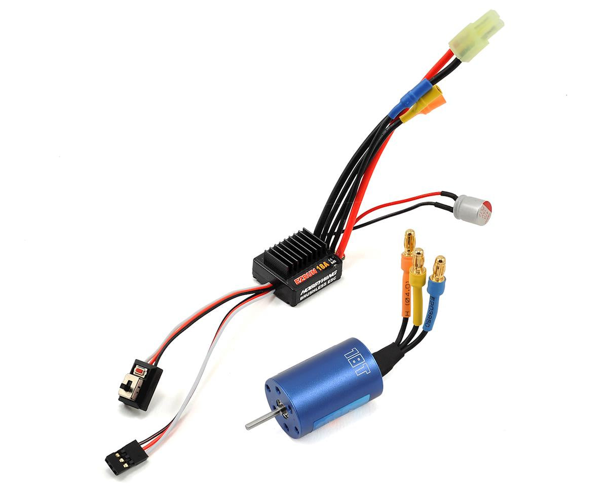 Hobbywing A2 Combo, EzRun 18A SL ESC, EzRun Series 18T/2030(5200Kv) Motor, Digital LED Program Card - HWI81030010