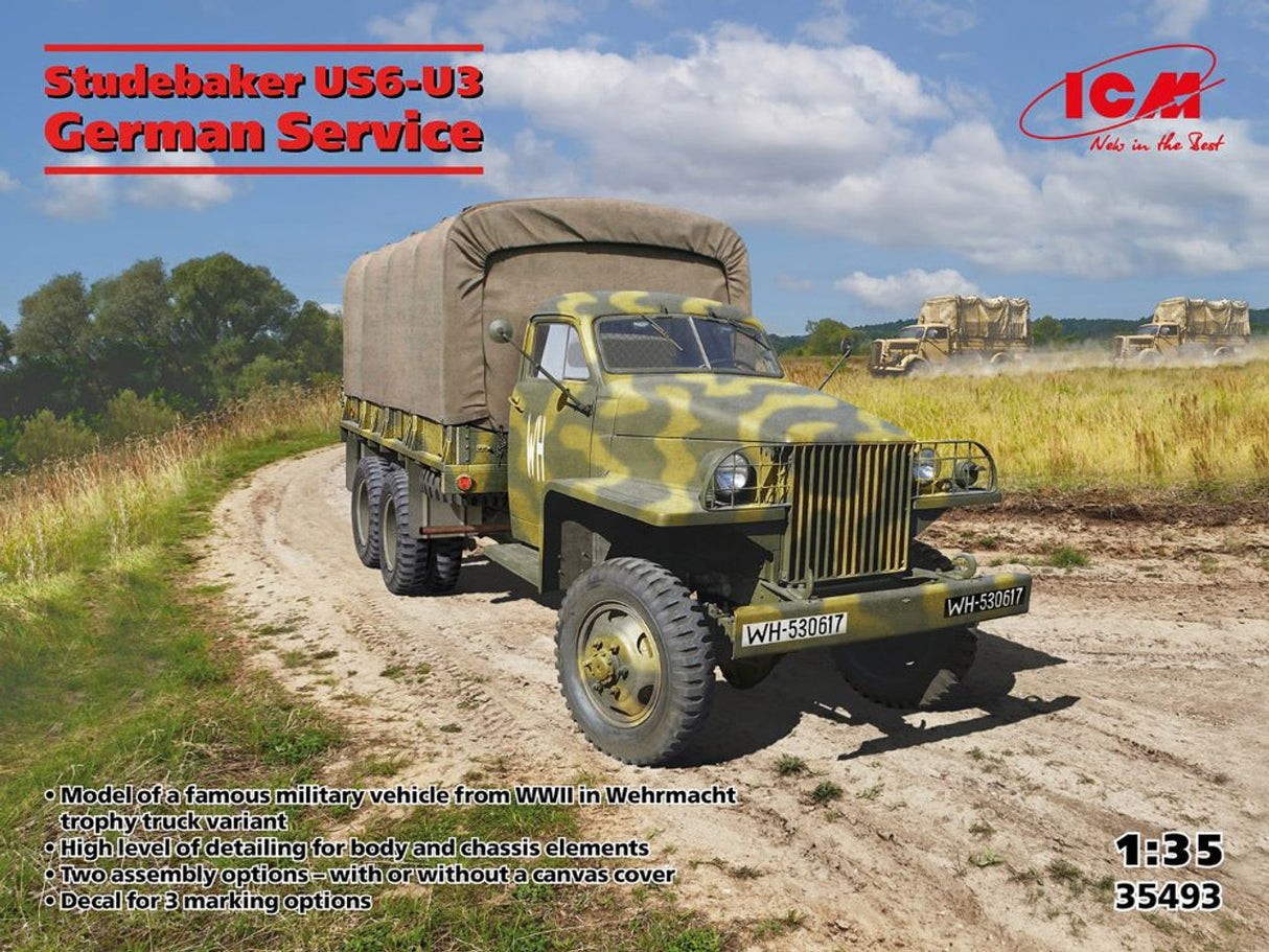 1/35 WWII German Studebaker US6U3 Military Truck