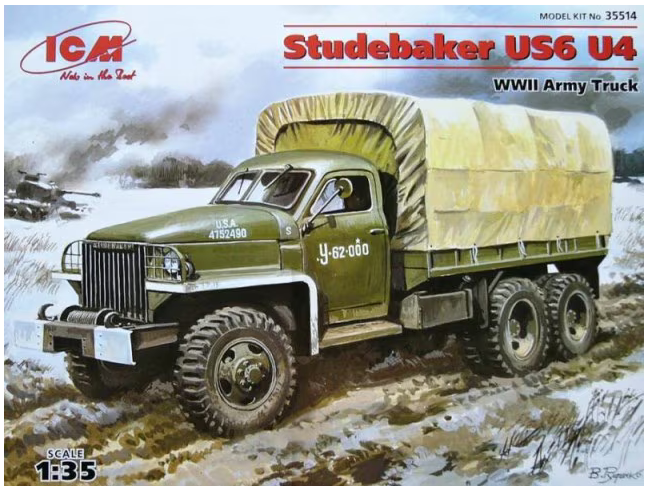 ICM Studebaker US6 U4 WWII Army Truck