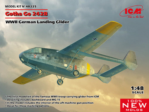 ICM Models 1/48 WWII GOTHA GO242B GERMAN LANDING GLIDER - ICM48225