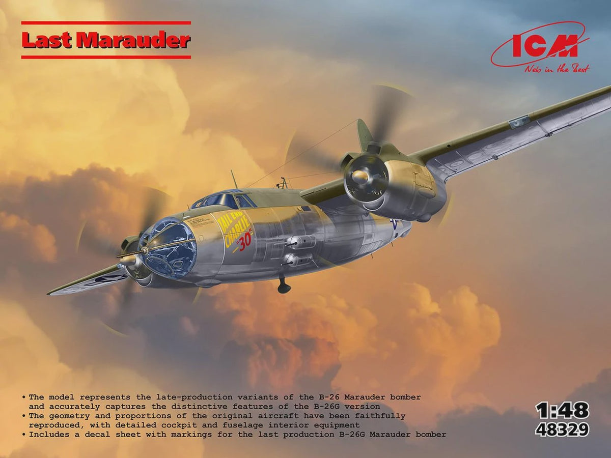 1/48 ICM Last Marauder B-26G Plastic Model Kit