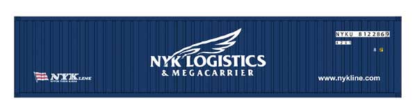Intermounain Railway 40' Corrugated Container 2-Pack - Ready to Run -- NYK Logistics (blue, white) - IMR30268