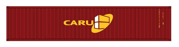Intermounain Railway 40' Corrugated Container 2-Pack - Ready to Run -- Container Association Rotterdam CARU (red, yellow) - IMR30270