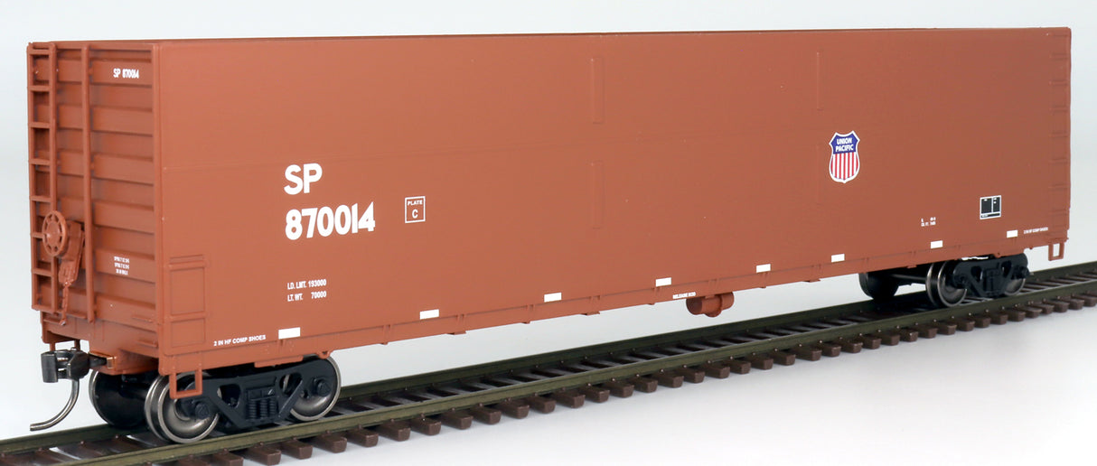 Intermounain Railway FMC Welded-Side Wood Chip Gondola - Ready to Run - Value Line -- Union Pacific/SP (Boxcar Red, UP Shield, SP Markings) - IMR4521003