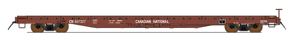 Intermounain Railway HO 60' WOOD DECK FLAT CAR - CANADIAN NATIONAL - IMR46421