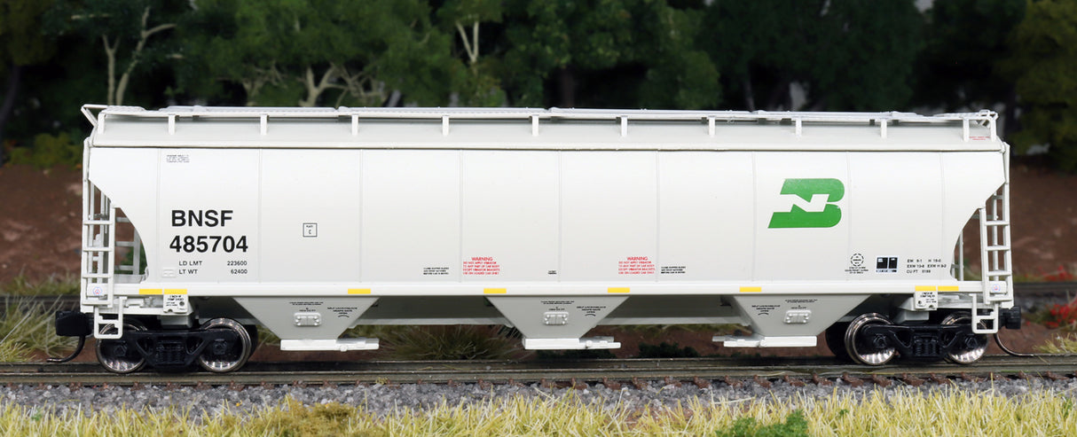 Intermountain Railway Trinity 5161 Cubic Foot Covered Hopper - Ready to Run -- BNSF Railway (Burlington Northern Legacy Scheme, gray, BN Logo) - IMR67246