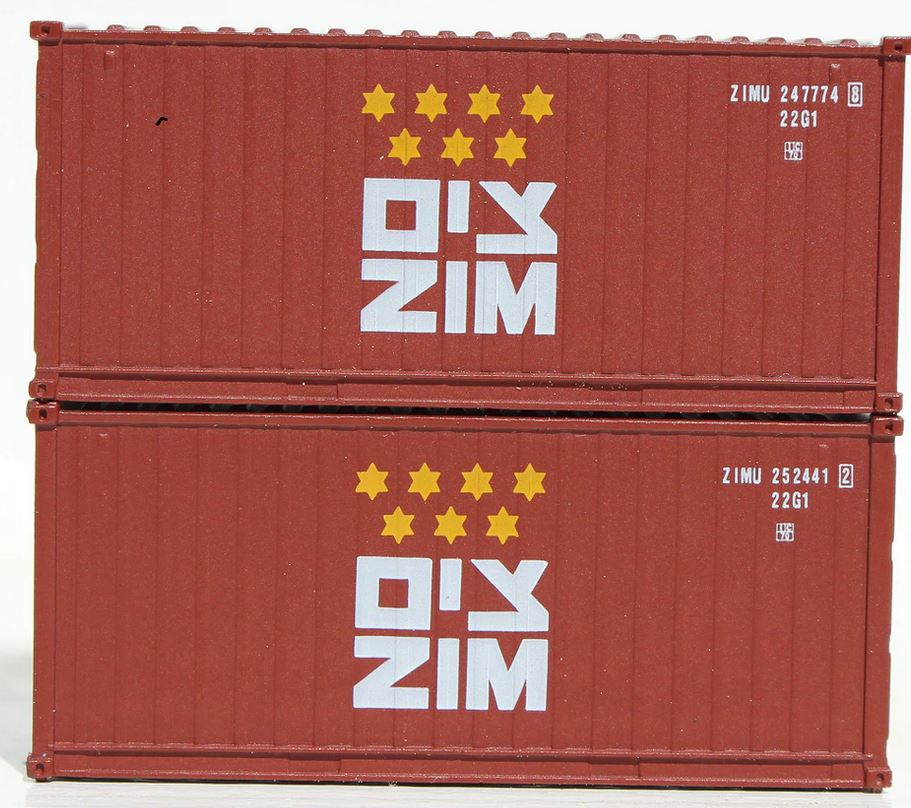 Jacksonville Terminal N ZIM 20' CONTAINER 2/PK - JTC205341