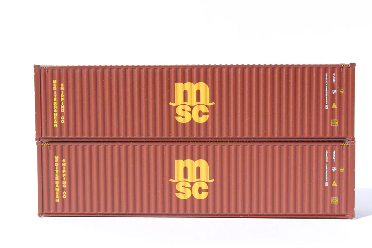 Jacksonville Terminal N MSC MEDU 40' CONTAINER 2/PK - JTC405140