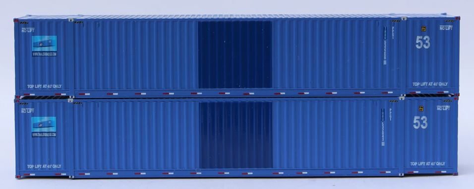 Jacksonville Terminal N CSX FADED 53' CONTAINER 2/PK - JTC535017