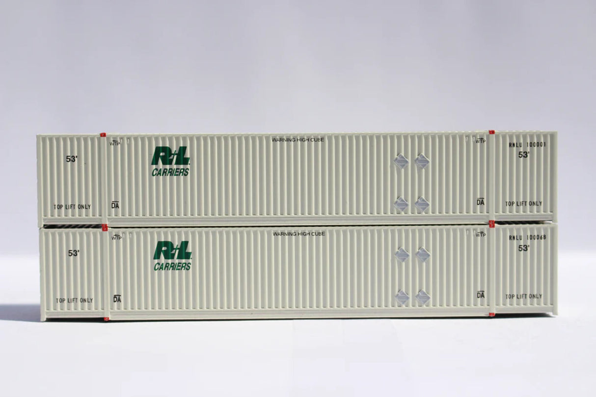 Jacksonville Terminal N R+L Carriers 53' HIGH CUBE 8-55-8, Set #1, corrugated containers - JTC537062