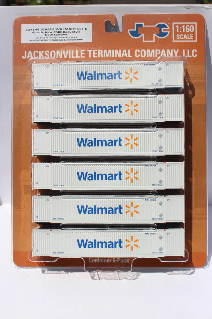 Jacksonville Terminal N Walmart 53' Containers (6-pack)