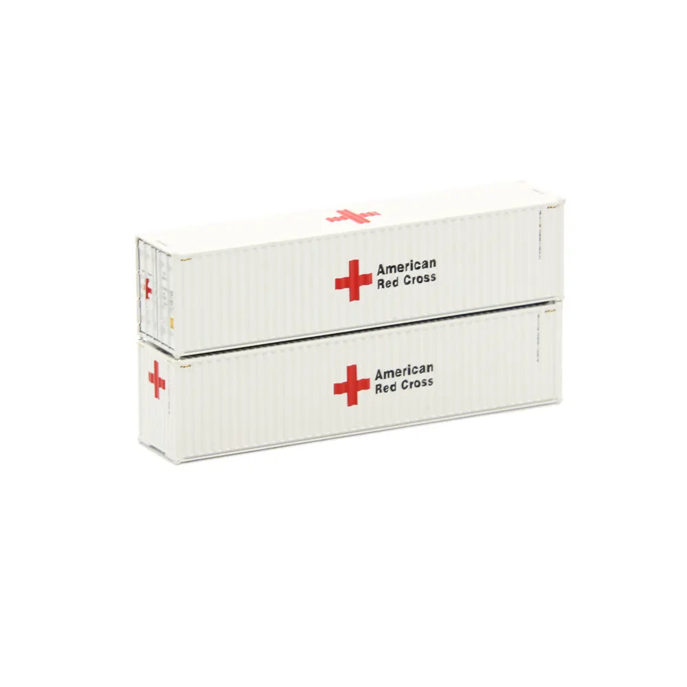 Jacksonville Terminal 40' red cross containers - JTCFMS12&13