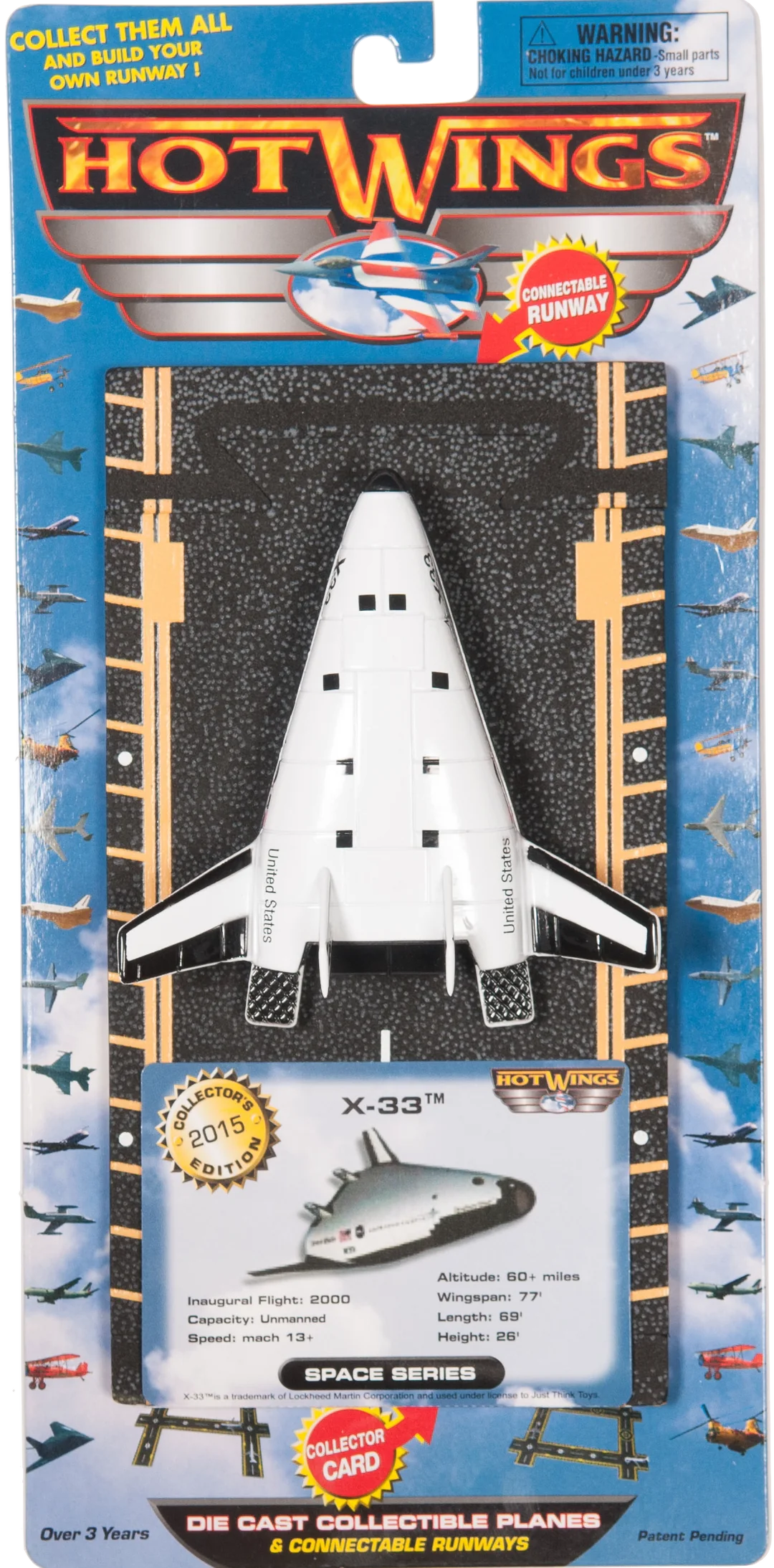 Just Think Toys JTT12102 HOT WINGS COLLECTIBLE PLANE - JTT12102