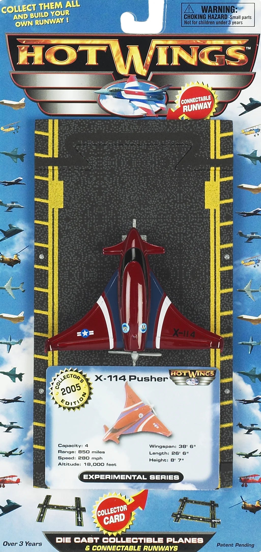 Just Think Toys JTT12111 HOT WINGS COLLECTIBLE PLANE - JTT12111