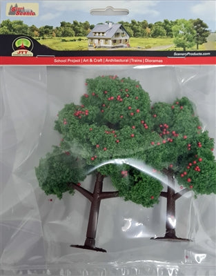 JTT Minature Tree - O Apple Trees 4"-5" (2 per pack)