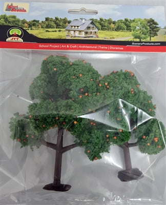 JTT Minature Tree - O Orange Trees 4"-5" (2 per pack)