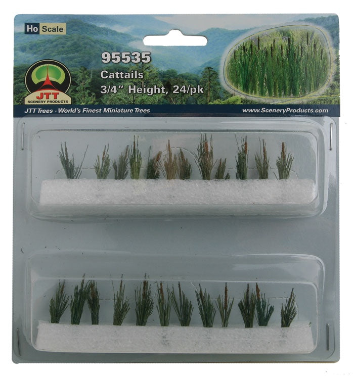 JTT Minature Tree - Cattails -- 3/4" 1.9cm pkg(24) - JTT95535