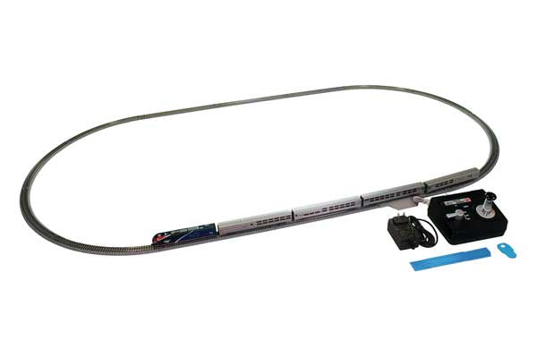 Kato 106-0047 N-Scale Viewliner II Starter Set - Standard DC -- Amtrak ALC-42, 4 Cars, Unitrack Oval, Power Pack SX