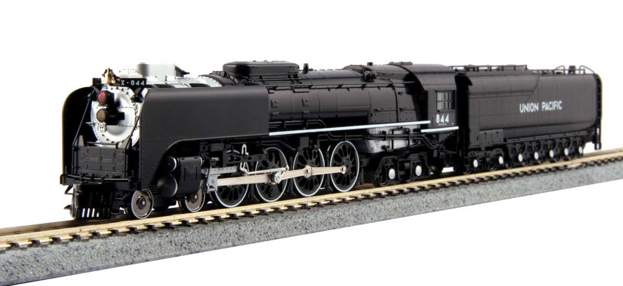 Kato N Class FEF-3 4-8-4 - Sound and DCC -- Union Pacific #844 (Excursion Scheme, black, graphite, white)