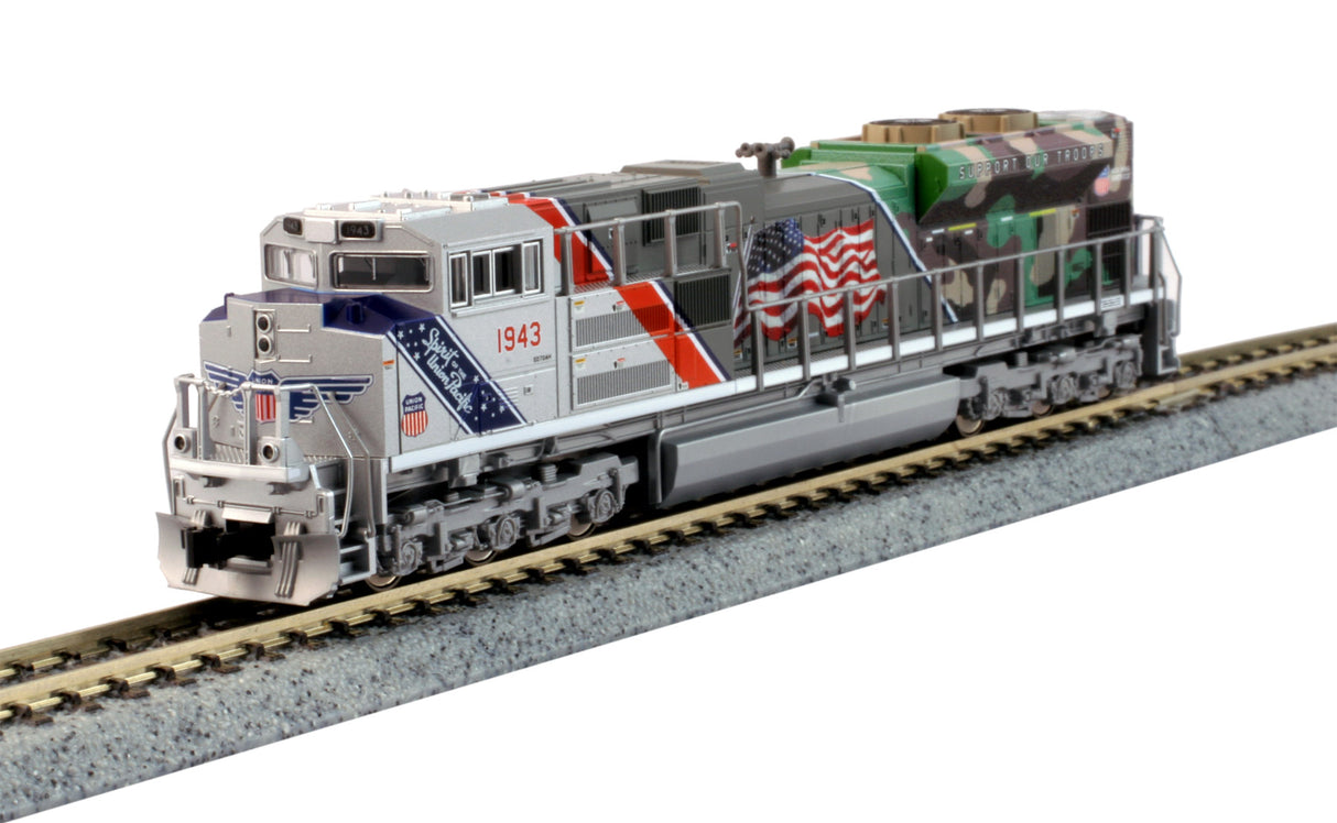 Kato N EMD SD70ACe with Nose Headlight - LokSound and DCC -- Union Pacific #1943 "Spirit of the Union Pacific" - KAT1761943LS