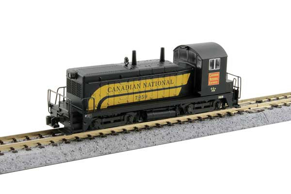 Kato N EMD NW2 - Sound and DCC -- Canadian National (CN) #7959 (black, yellow)