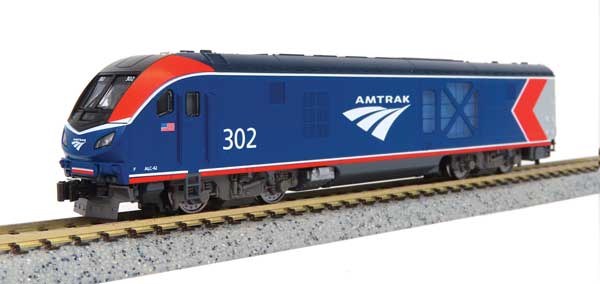 Siemens ALC-42 Charger - DCC -- Amtrak #303 (Phase VI; blue, red, white, silver)