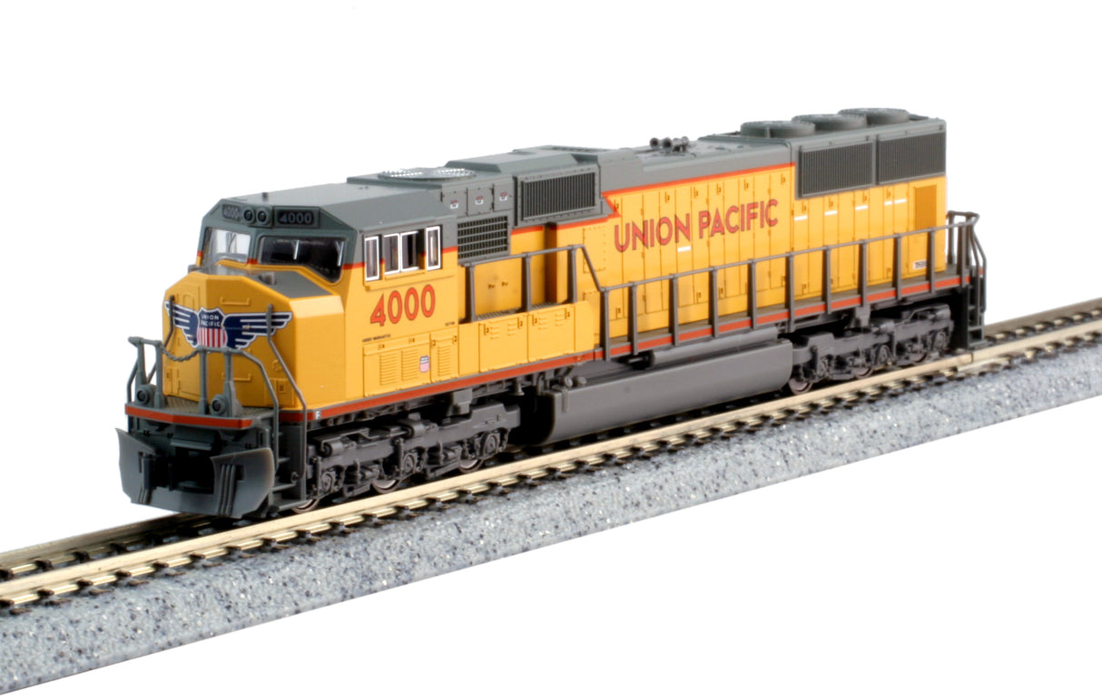 Kato EMD SD70M w/Standard Flat Radiators - Standard DC -- Union Pacific #4364 (Armour Yellow, gray, red frame stripe) - KAT1767615