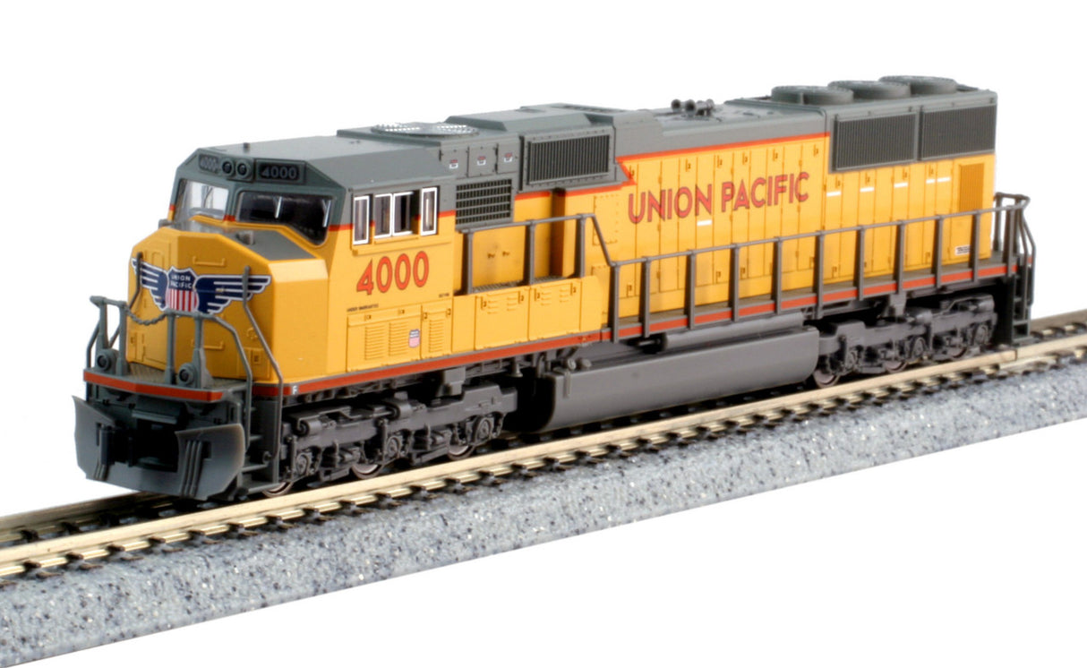 EMD SD70M w/Standard Flat Radiators - DCC -- Union Pacific #4364 (Armour Yellow, gray, red frame stripe)