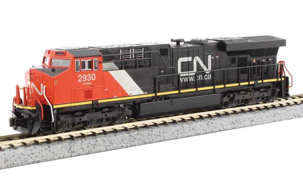 Kato GE ES44AC GEVO - Standard DC -- Canadian National #2899 (black, red, white, Website Logo) - KAT1768950