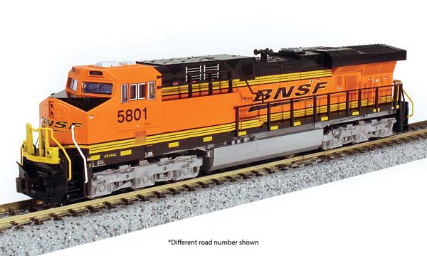 Kato N-Scale GE ES44AC GEVO - DCC -- BNSF Railway #5953 (orange, black, Wedge Logo)