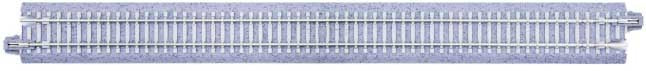 Kato 20-007 N Straight Roadbed Track Section - Concrete Ties - Unitrack -- 9-3/4" 24.8cm pkg(4)