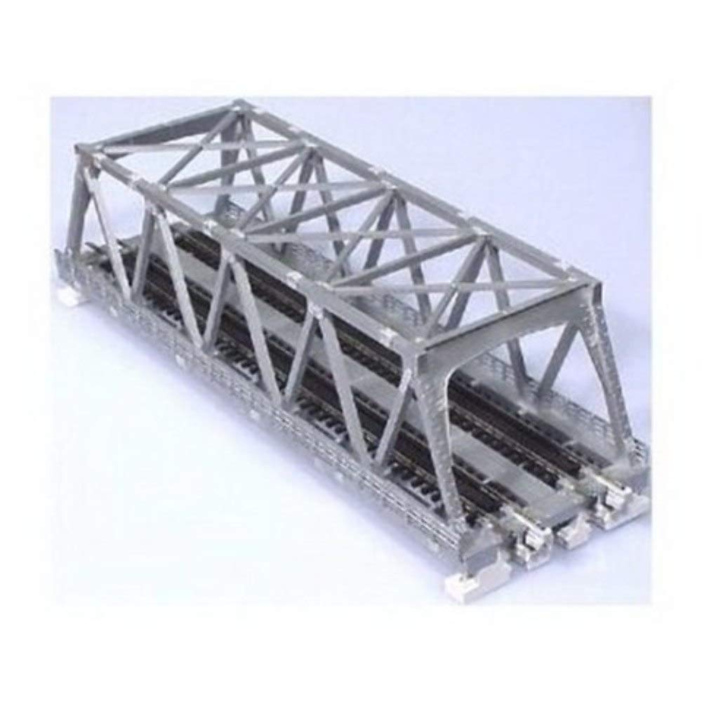 Kato N 248mm 9-3/4" Double Track Truss Bridge, Silver - KAT20437
