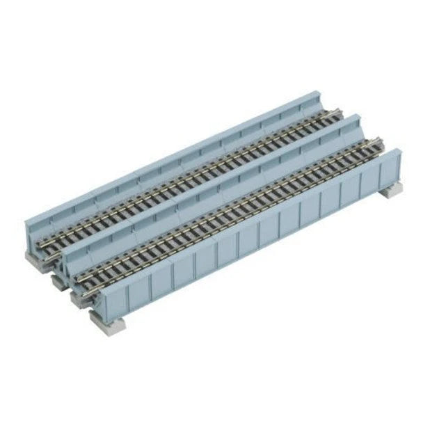 Kato N 186mm 7-5/16" Double Plate Girder Bridge, LtBlue - KAT20455