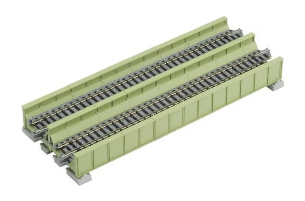 Kato N 186mm 7-5/16" Double Plate Girder Bridge, Lt Grn - KAT20456