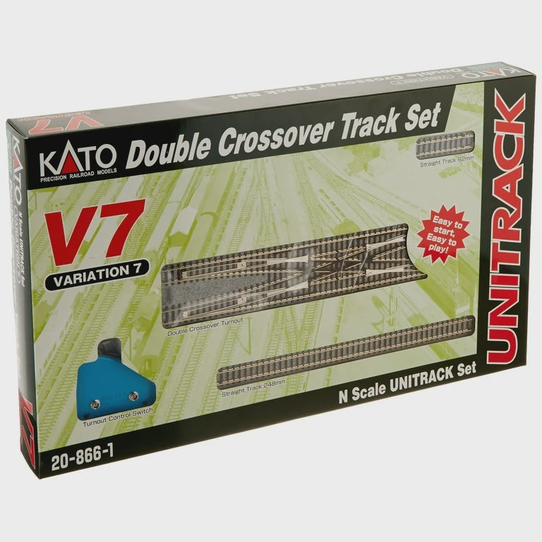 Kato Unitrack V7 Set -- Double Crossover Track Set
