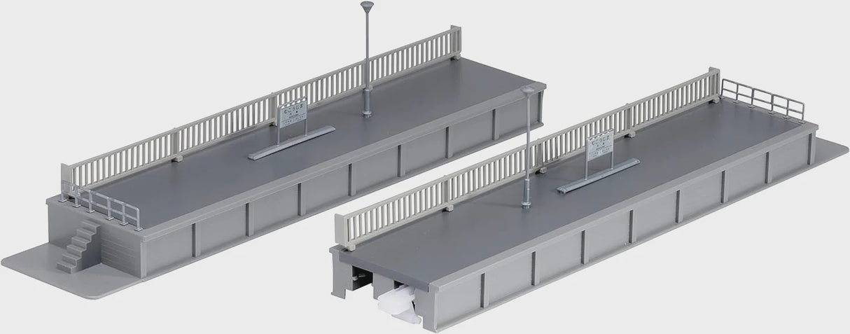 Kato 23-180 N One-Sided Platform Ends -- Kit - 1 Each Left and Right