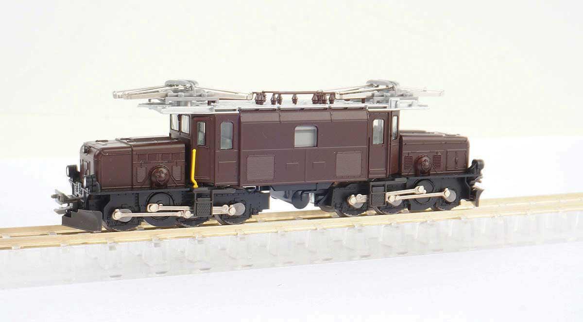 Kato 31-031 Class Ge 6/6-I Rhaetian Crocodile - Standard DC -- Rhaetian Railway #415 (Era VI, brown, black, 100th Anniversary Plaque)
