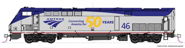 Kato HO P42 Amtrak Phase V Late #46 50th Anniversary - KAT376112