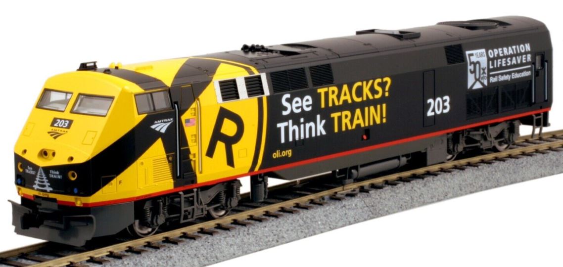 Kato HO P42 Amtrak "Operation Lifesaver" #203 - KAT376119