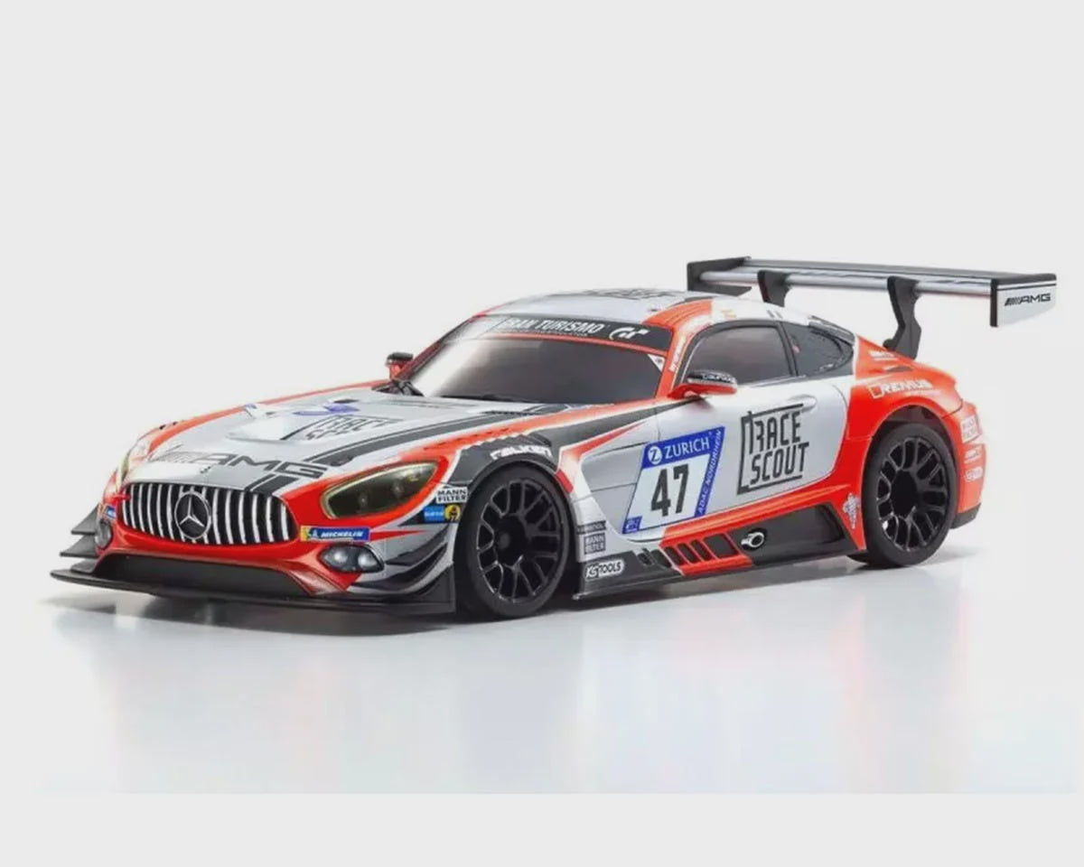 Kyosho MR-04 RWD Mini-Z Readyset w/2018 Nurbuergring Mercedes-AMG GT3 Body (Red/Grey) w/KT-531P 2.4GHz Radio