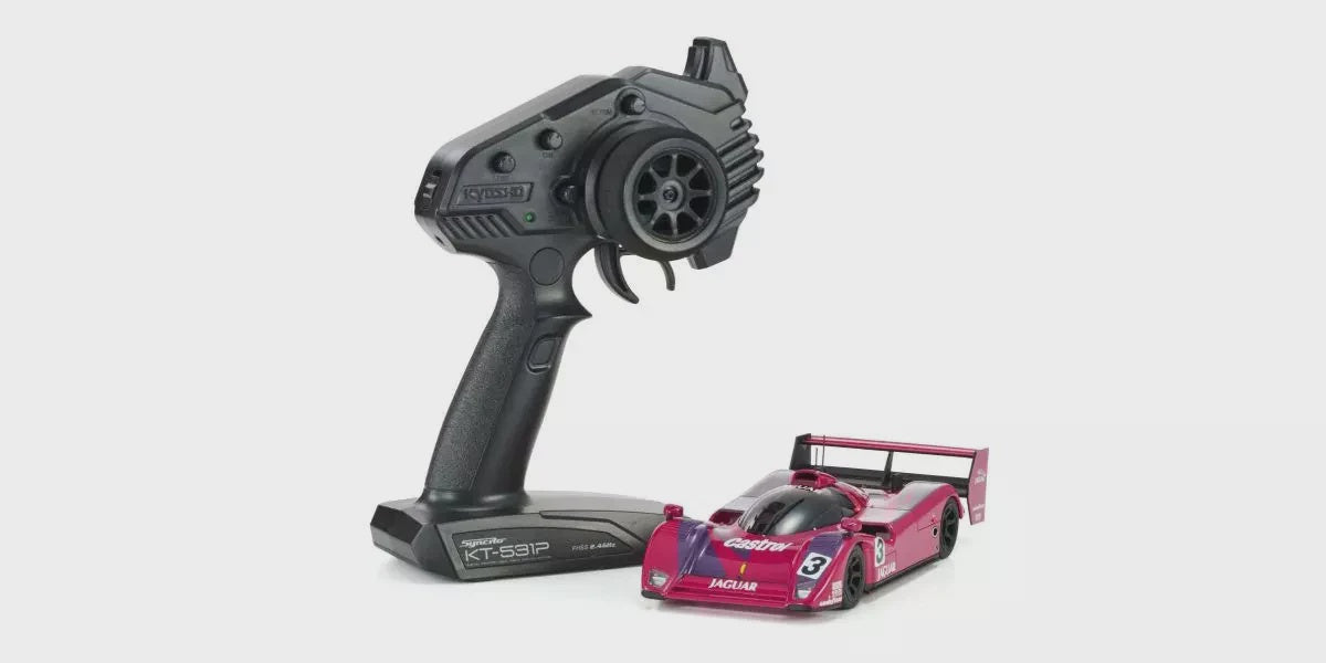 Kyosho MR-04 RWD Mini-Z Readyset w/1991 Jaguar XJR-14 No.3 Winner Monza Body (Pink) w/KT-531P 2.4GHz Radio