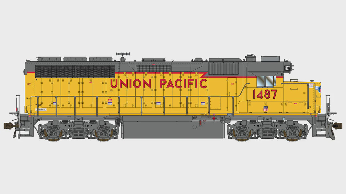 Class One Model Works HO EMD GP40N 1A3 REBUILD - DCC READY - UNION PACIFIC 1487
