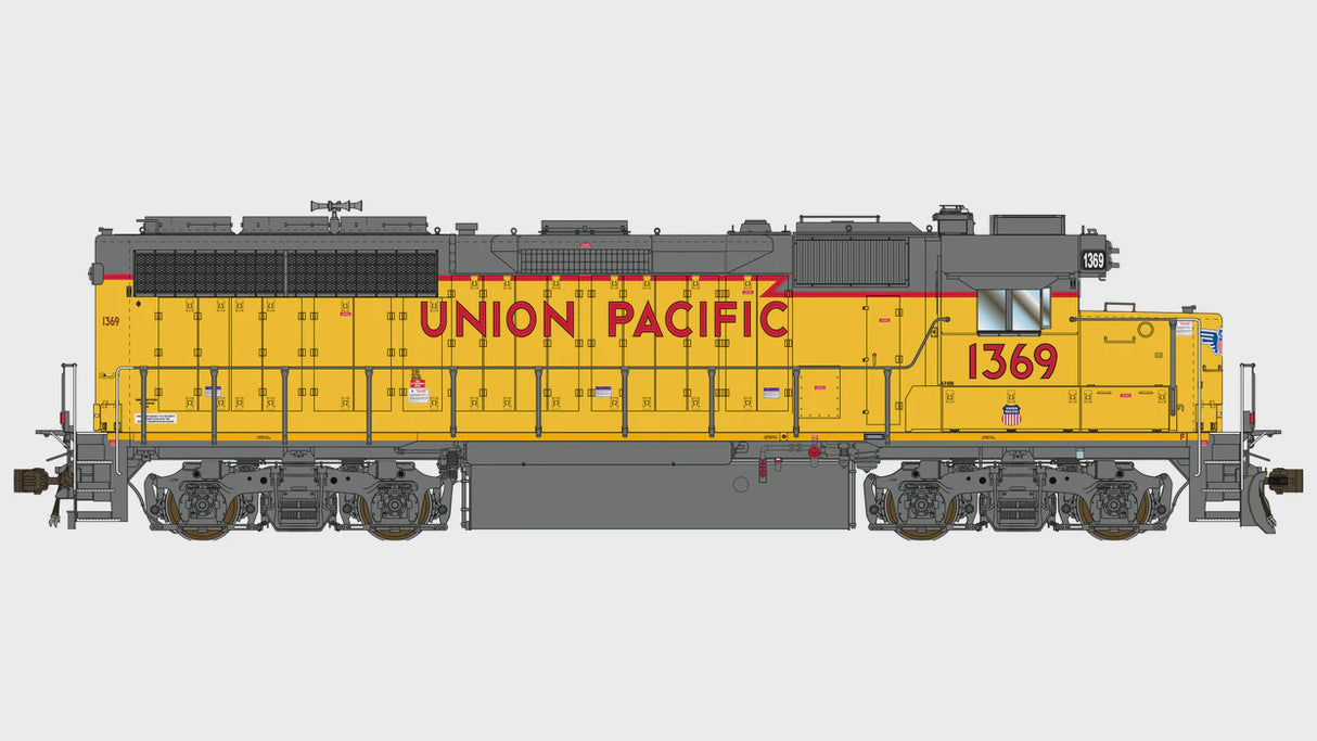 Class One Model Works HO EMD GP40N 1A3 REBUILD - DCC & SOUND - UNION PACIFIC 1369