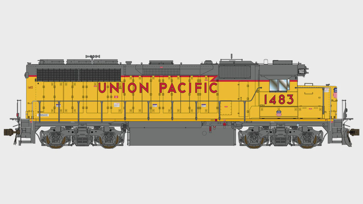 Class One Model Works HO EMD GP40-2 1A3 REBUILD - DCC & SOUND - UNION PACIFIC 1483