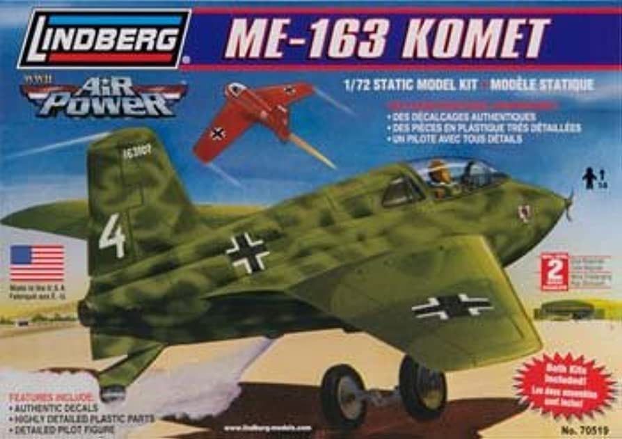 Lindberg 1/72 Messerschmitt ME 163 KOMET - LND70519